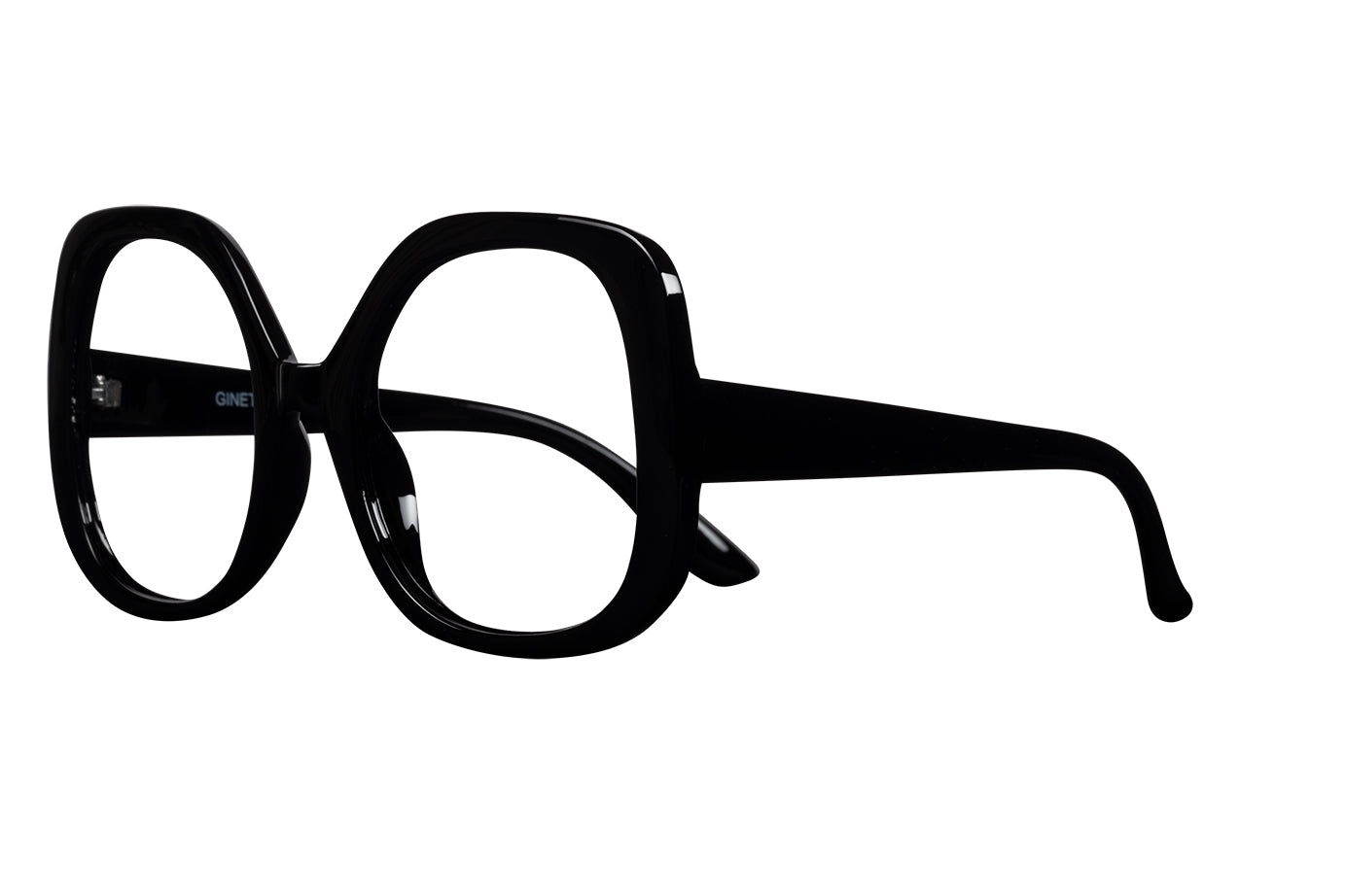 GINETTE solid black Reading glasses