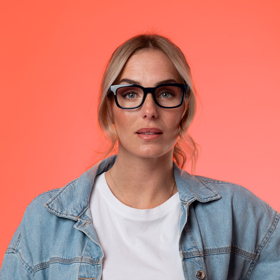 ANJA transp mole Reading Glasses. Favorit.