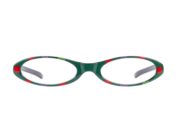 ALANIS green-multi dots Vintage Reading glasses 25% Rabatt