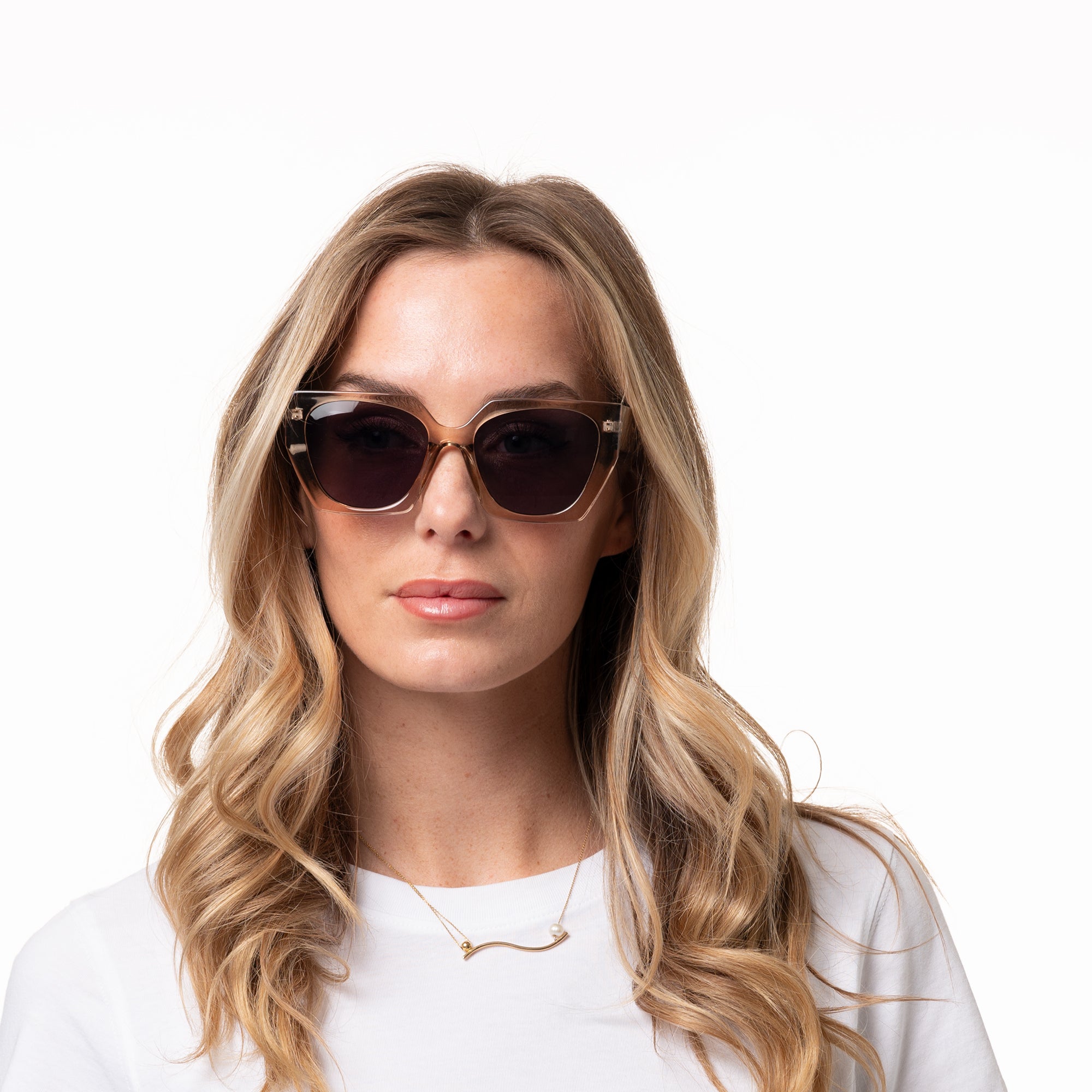 S-LINA transp golden Sunglasses NEW SS25