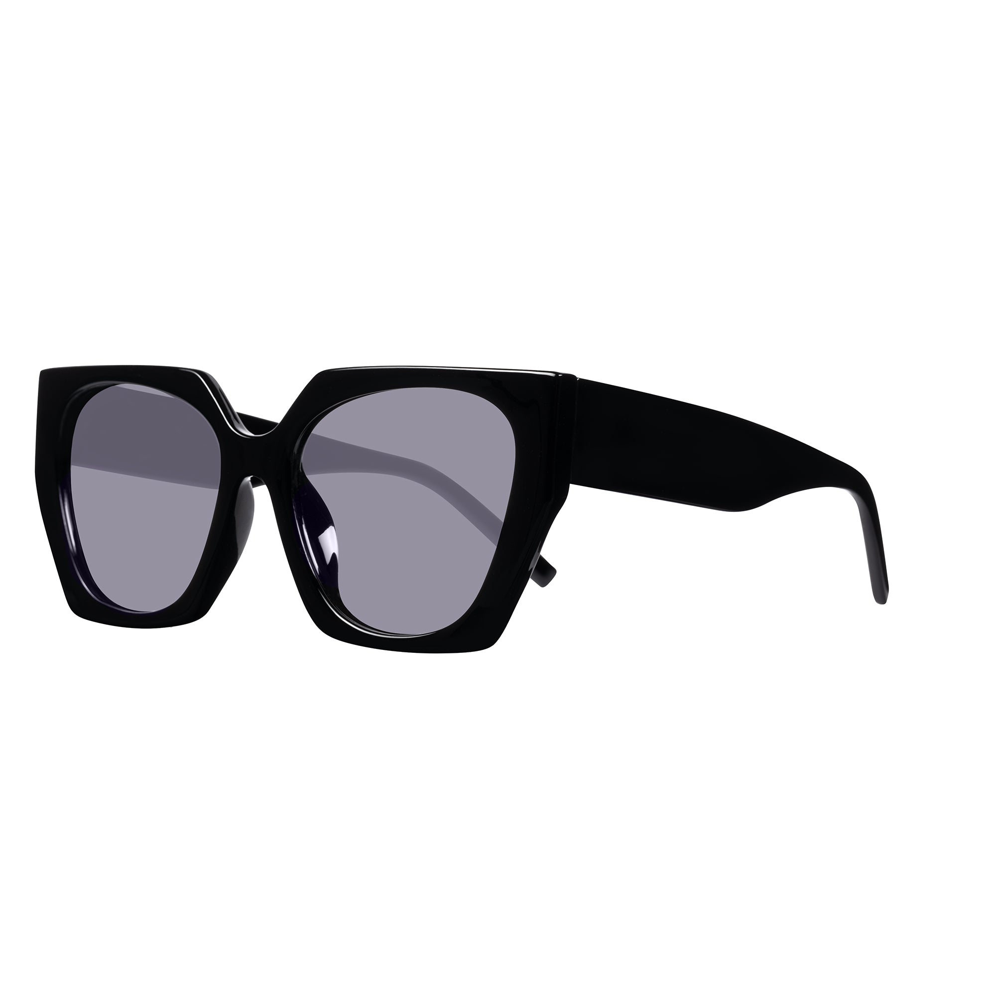 S-SACHA solid black Sunglasses NEW SS25