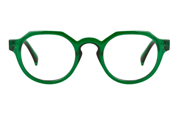 AGATON transp dark green Reading Glasses NEW AW-24