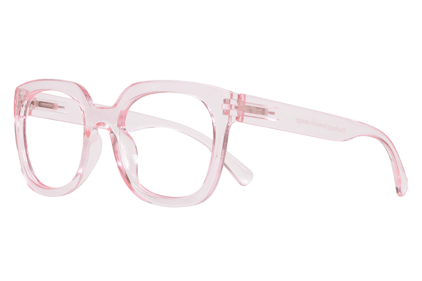 CLARA transp l pink Reading Glasses