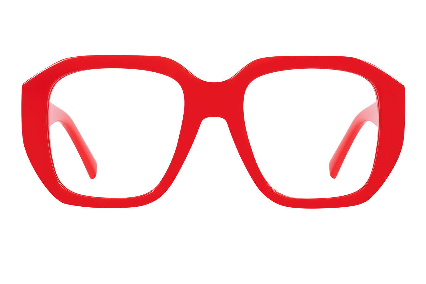 DORIT solid red Reading Glasses