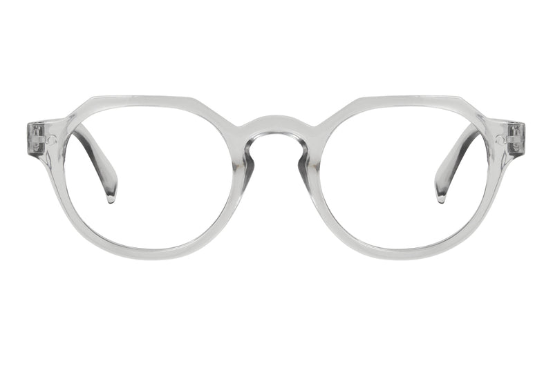 JACK transp grey Reading Glasses NEW AW-24