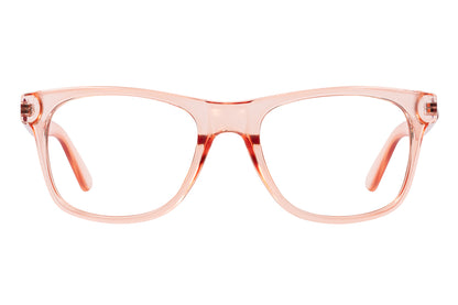 SVANEKE transparent pink/nude reading glasses. Behaglig mjuk kulör.