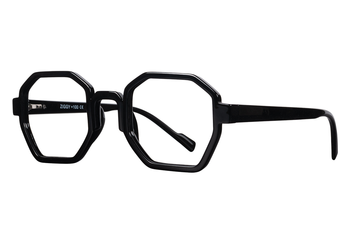 ZIGGY solid black Reading Glasses NEW. Populär