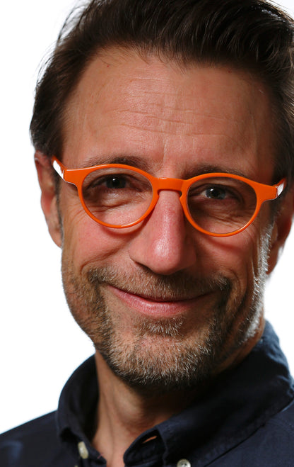 ANTON solid orange Reading Glasses