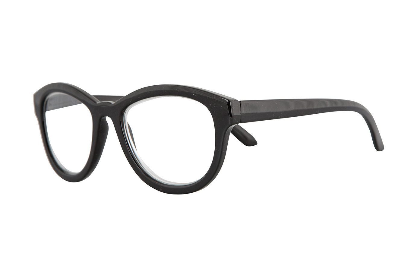 ELLA Solid Black Reading Glasses 25% Rabatt. Få i lager