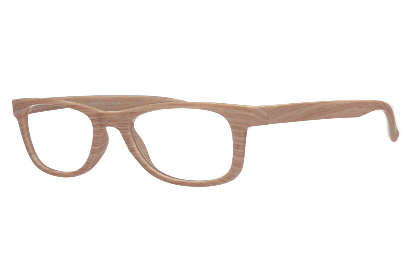 GERTRUD Sand Wood-Look Reading Glasses. Endast +1.0 kvar i lager 70% rabatt