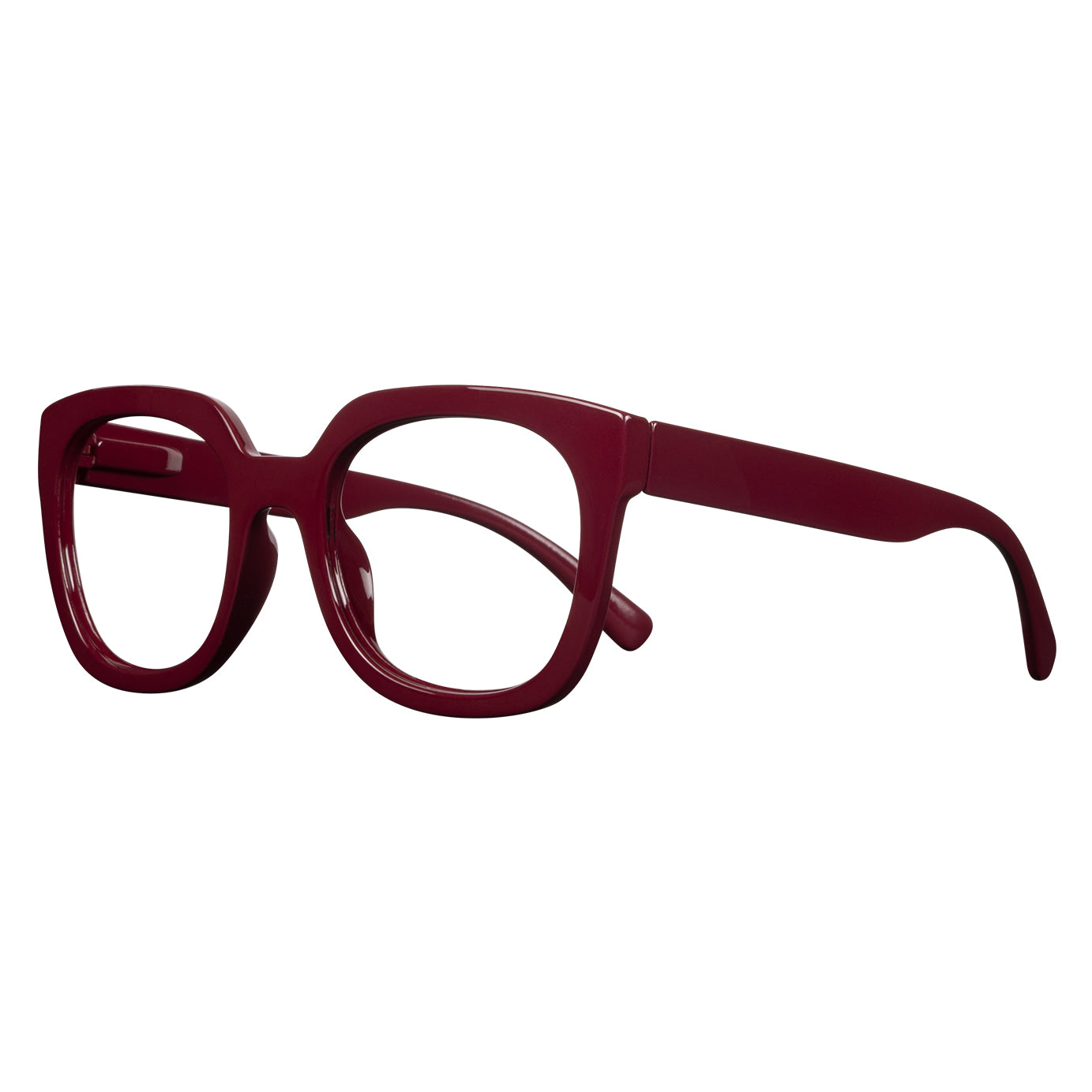 WERA solid bordeaux Reading Glasses.