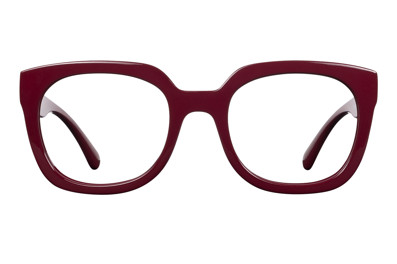 WERA solid bordeaux Reading Glasses.