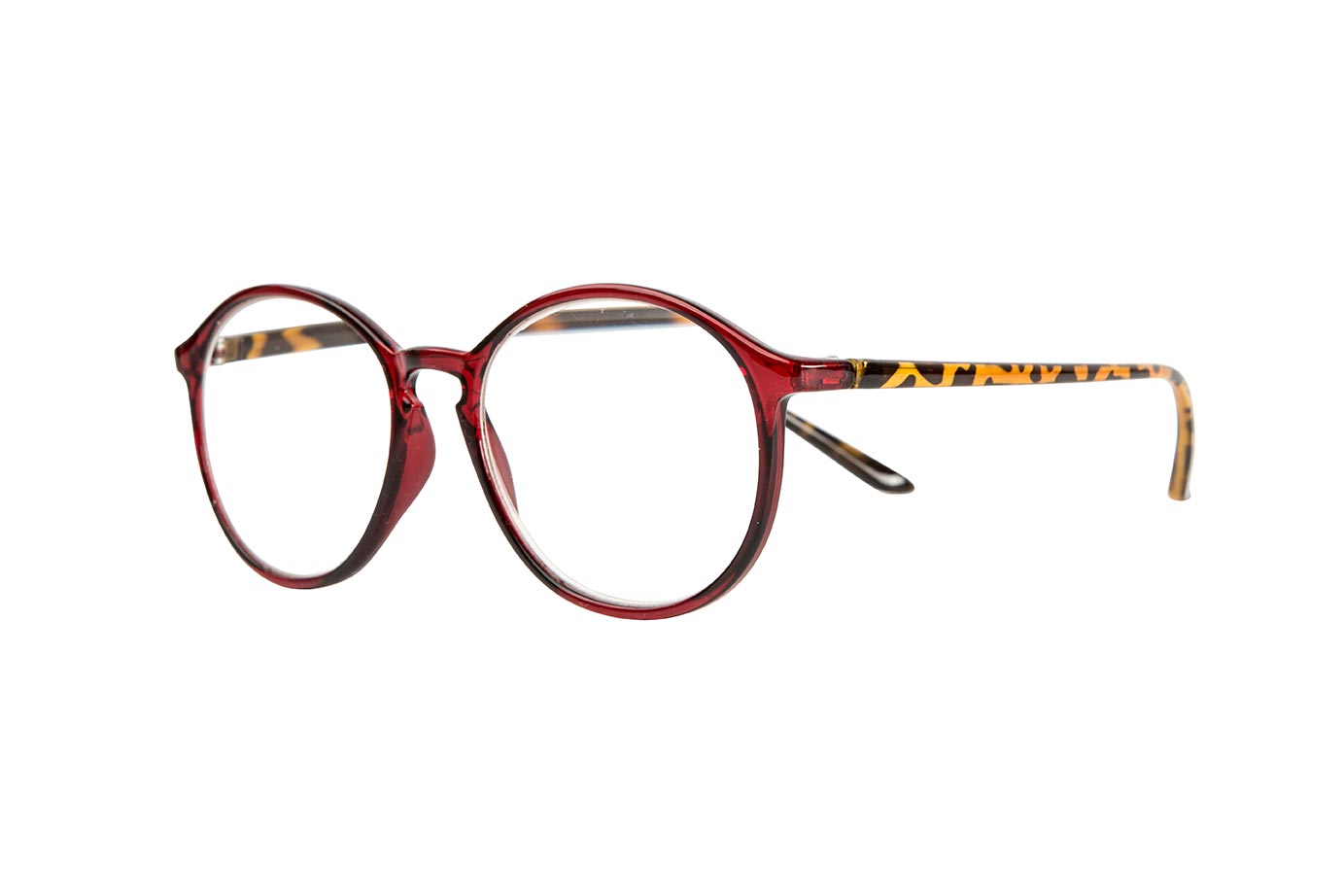 CARLO transp. bordeaux-demi brown Reading Glasses 35% RABATT, Få kvar i lager