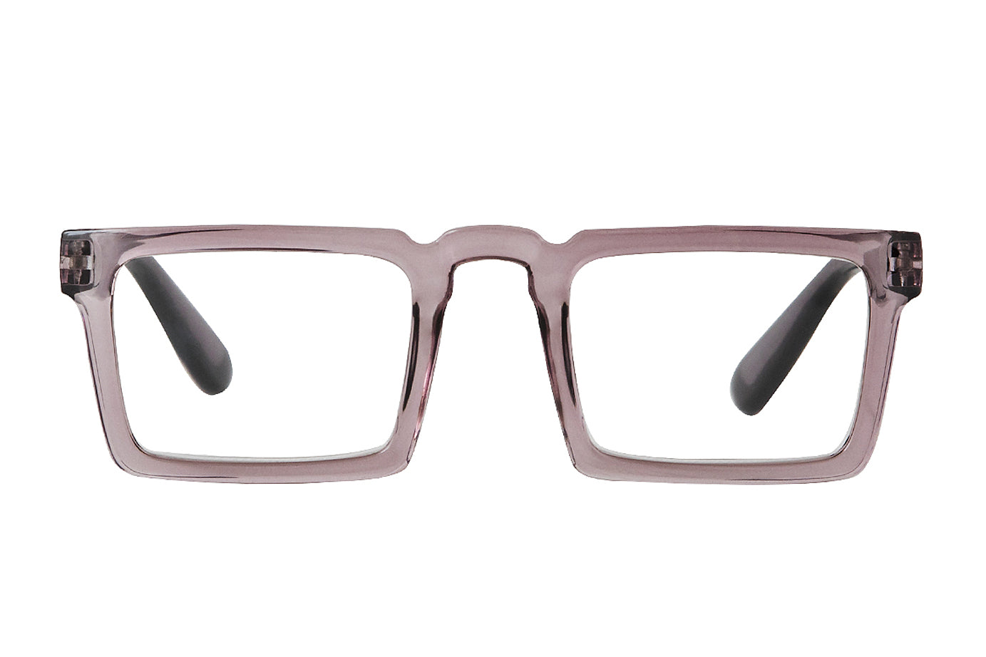 GAVIN Transp. l grey-d grey Reading Glasses