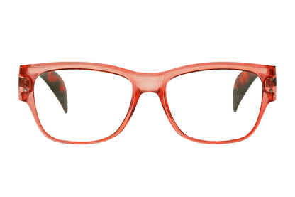 INGELA transp. coral-turtle brown Reading Glasses 25% RABATT - få kvar i lager